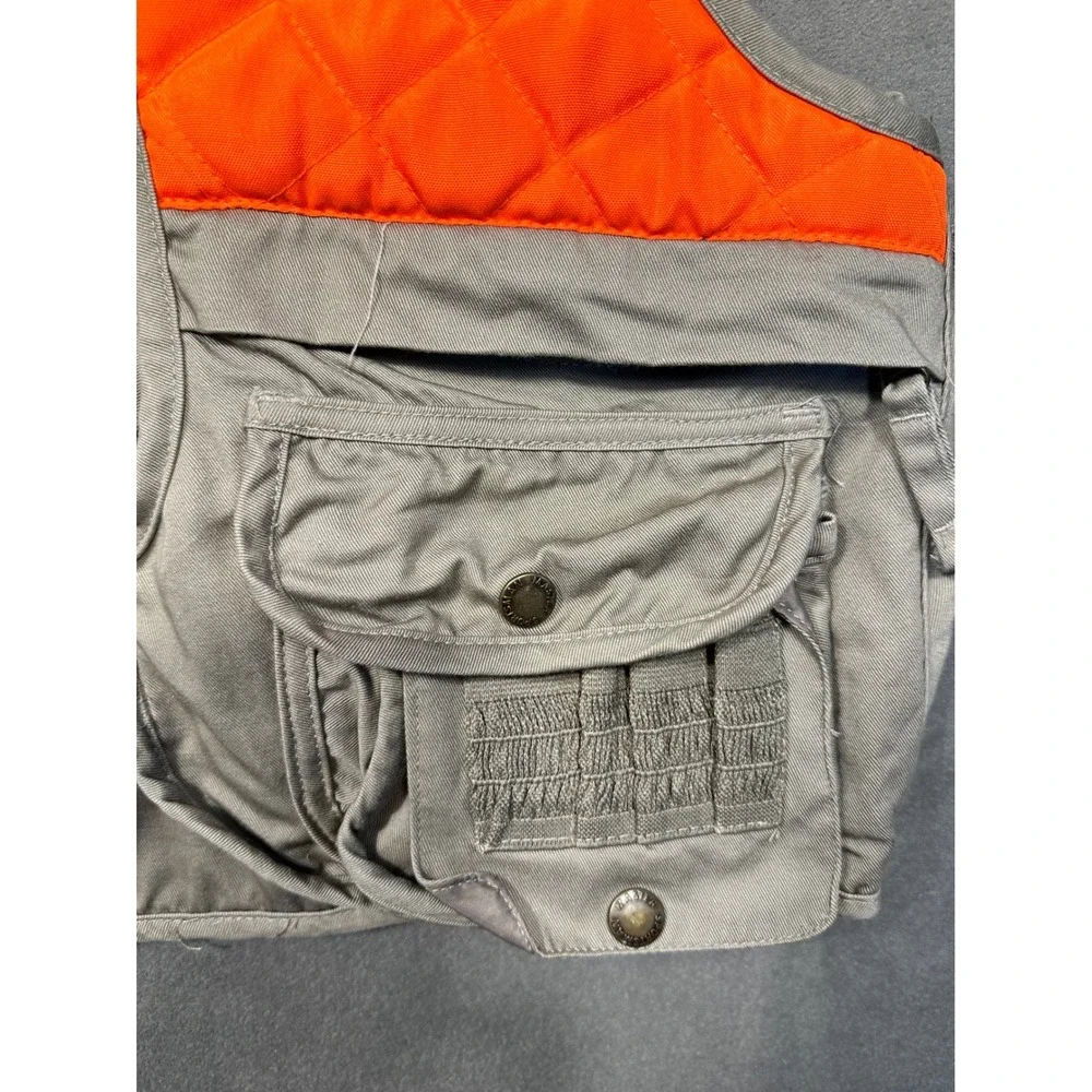 Master Sportsman Quilted Orange Hunting Fishing‎ Vest Kids L Rugged Outdoor Gear